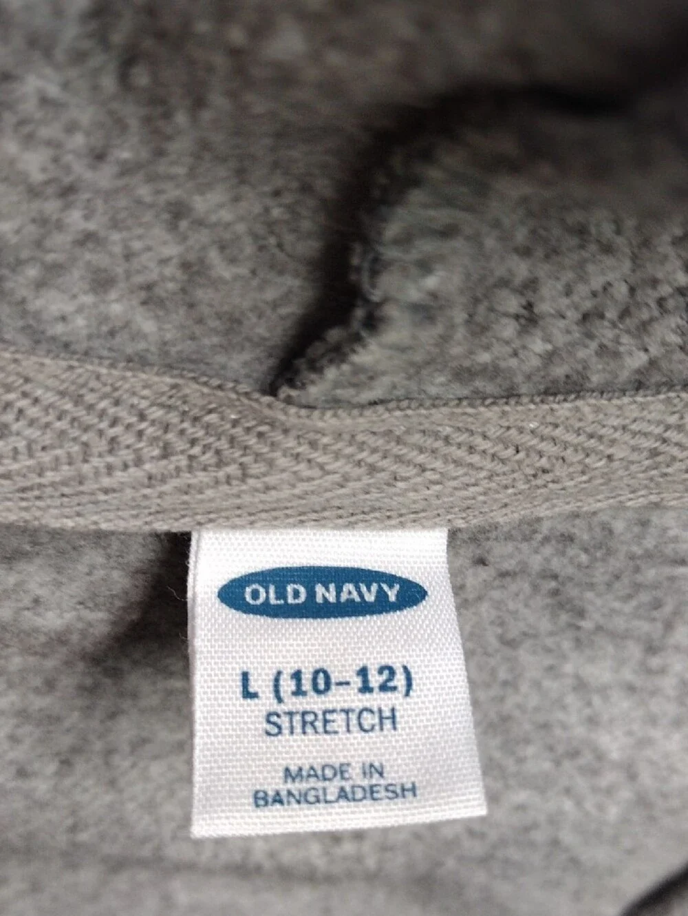 Old Navy Gray Camo Hooded Zip-Up Jacket